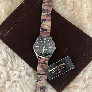 NWT Juicy Couture Black Label Camo Watch
